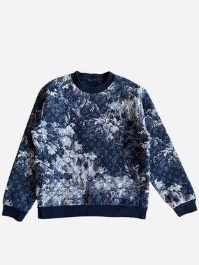 Louis Vuitton Blue Tapestry Monogram Sweater